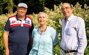 Das aktuelle Sprecher*innen-Team bestehend aus drei Personen.